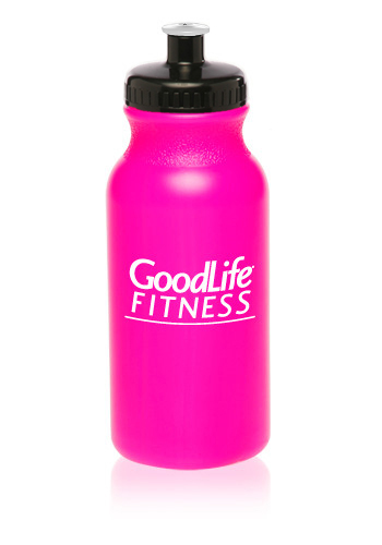 20 oz Water Bottles with Push Caps