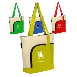 Zipper Polyester Tote Bags ATOT92