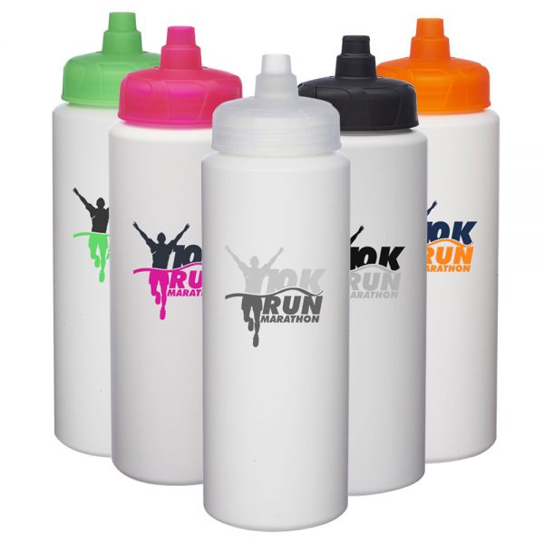 32 oz HDPE Plastic Water Bottles with Quick Shot Lid AWBRSB3